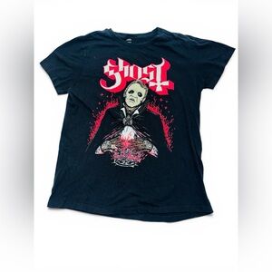 Ghost Band T-Shirt Papa Emeritus Plague Doctor Graphic Black Rock Tee Medium